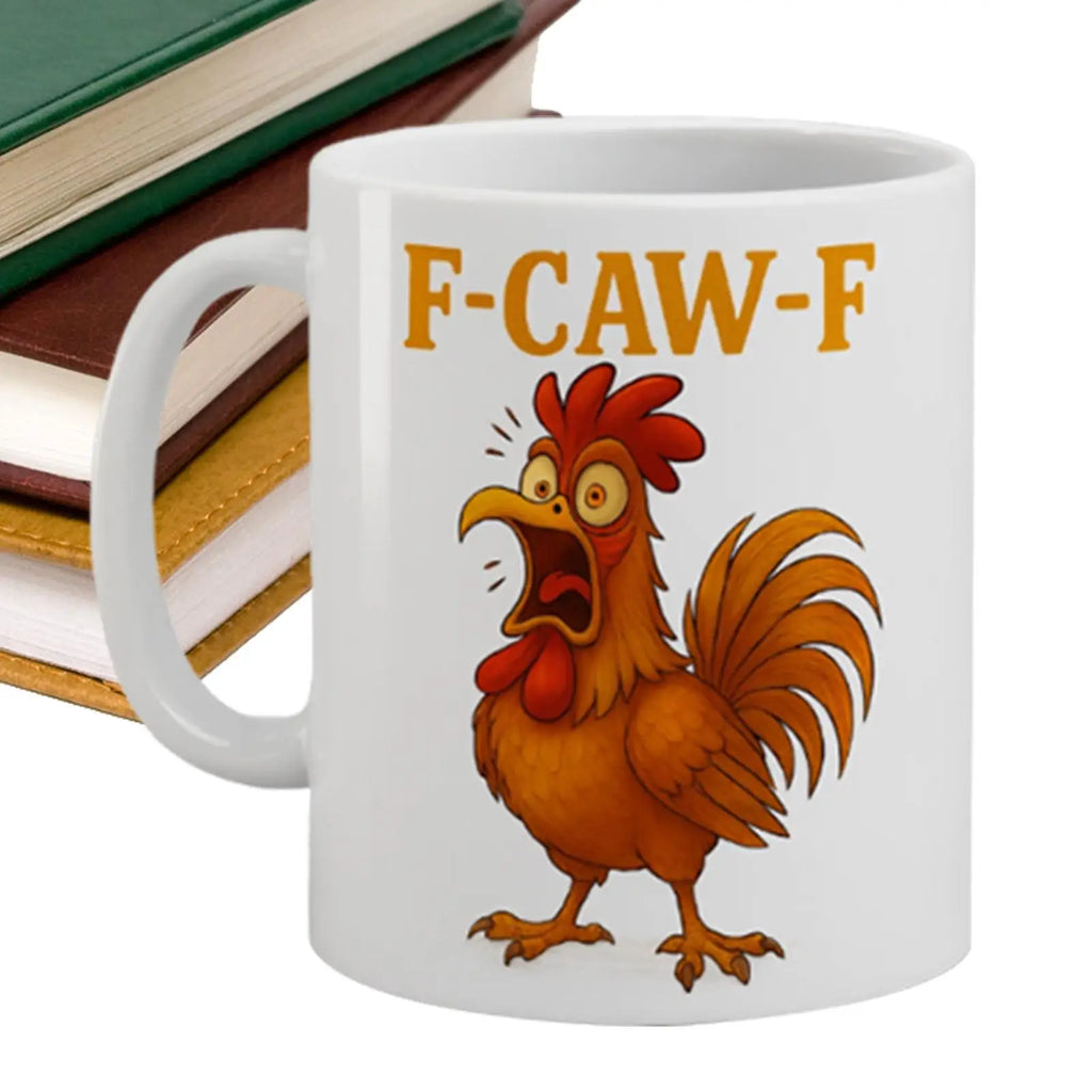 Coffee Mug Ceramic F-CAW-F Drinkware 11oz Poultry Rooster Coffee Cup for Milk Juice Soda Beer Wine Kitchen Office Travel Picnic