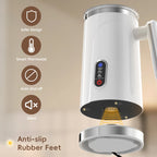 Coffart Automatic Milk Frother Electric Hot and Cold for Making Latte Cappuccino Fully Automatic Coffee Frothing Foamer