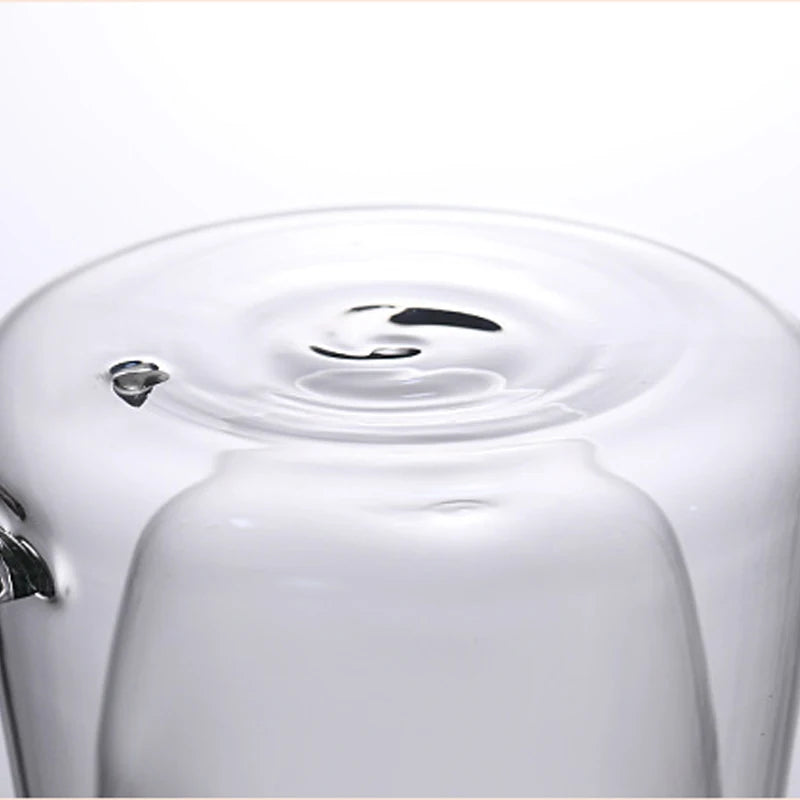 200ml Double Wall Glass Coffee Mug French Creative Mug Heat-resistant Espresso Cup Thermo Insulated Cup Tea Water Drinkware Set