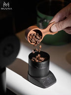 MUVNA-Mini Escala Espresso Eletrônico Exact 0.1g, Alta Precisão,Pesando LED, Balança de Café Portátil, Pó Recebendo Cup, 0.1g