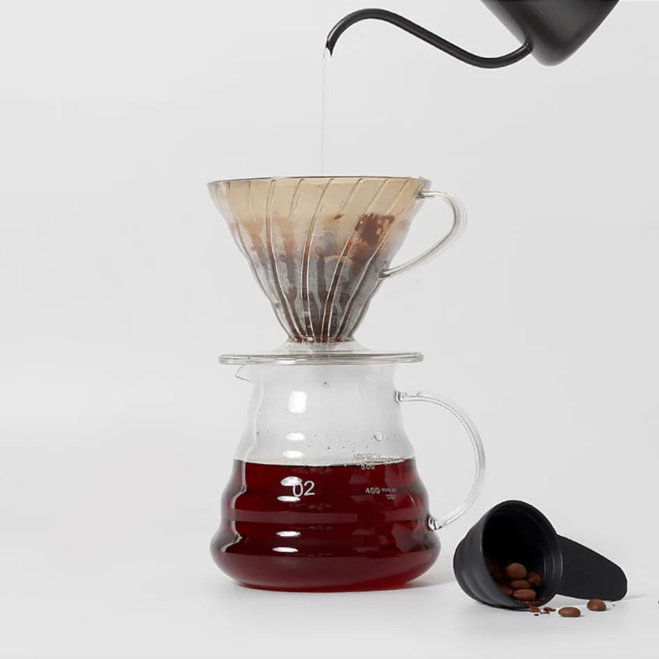 Coffee Dripper Cone Shape Drip Coffee Funnel Plastic V Shape Brewing Coffee Filter Cup V01 V02 for Pour Over Barista 60 Degree