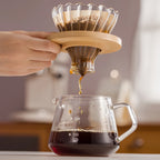 Glass Coffee Pot Set Sharing Pot Filter Free Paper Filter Cloud Pot American Drip Pot Reusable Coffee Utensils