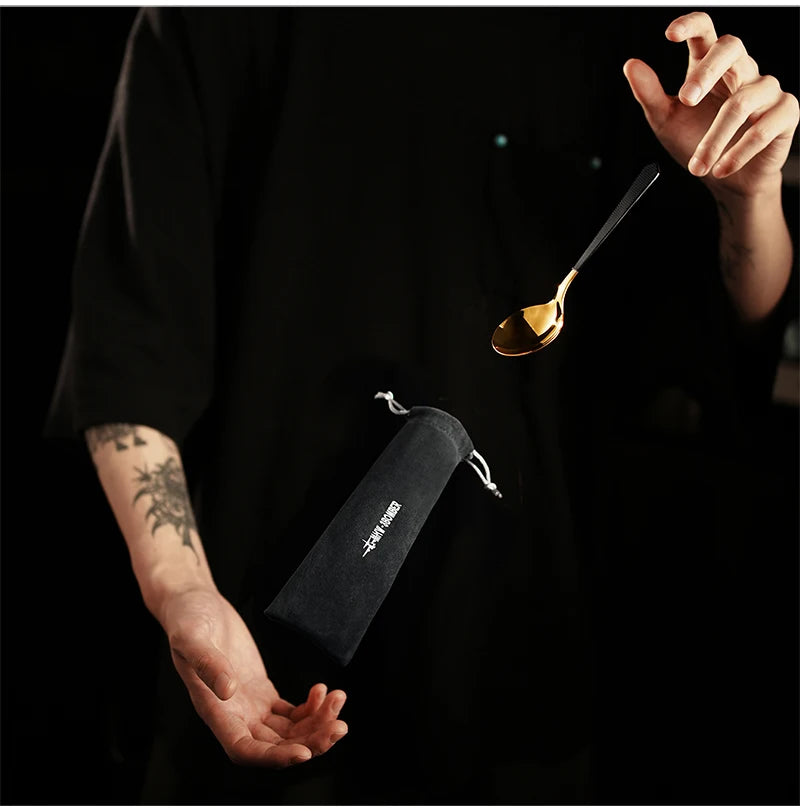 MHW-3BOMBER 1/2/3Pcs Measuring Spoon Coffee Tasting Spoon Stainless Steel Round Spoon for Baking/Cooking/Dessert Kitchen Tool