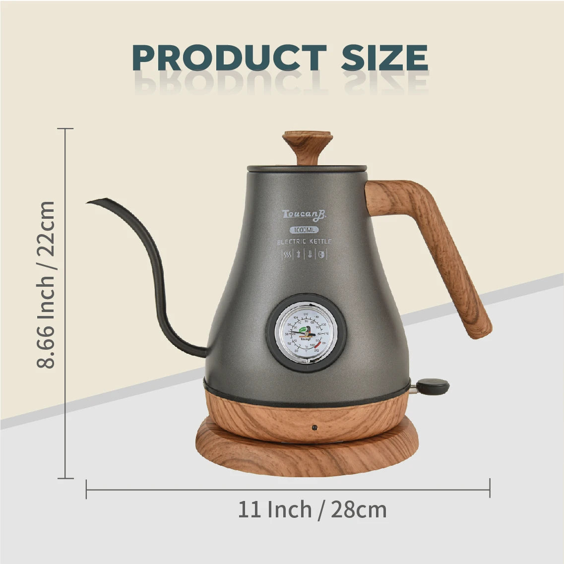110V/220V stainless steel intelligent temperature control anti overheating kettle teapot