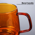 300/550ml Colour Clear Glass Cup Heat-resistant Pour Over Glass Range Coffee Server Carafe Drip Coffee Pot Milk Jug Tea Kettle