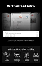 MHW-3BOMBER Moka Pot 350ml Stainless Steel Coffee Maker Integrated Pot-cup Foldable Handle Espresso Pot for Camping Coffee Tool