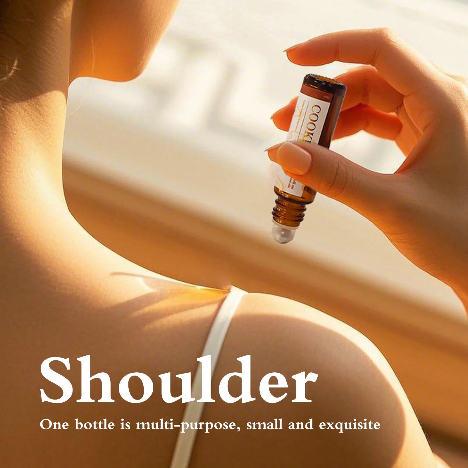 Coffee Essential Oil Roll-On, 10ml - Energizing Aromatherapy for Focus & Alertness - Rich Roast Scent, Travel-Size Gifts