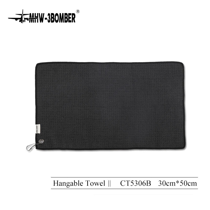 MHW-3BOMBER Portable Coffee Bar Barista Cleaning Towel with Hanging Ring Absorbent Espresso Cup Dish Towels Kitchen Accessories