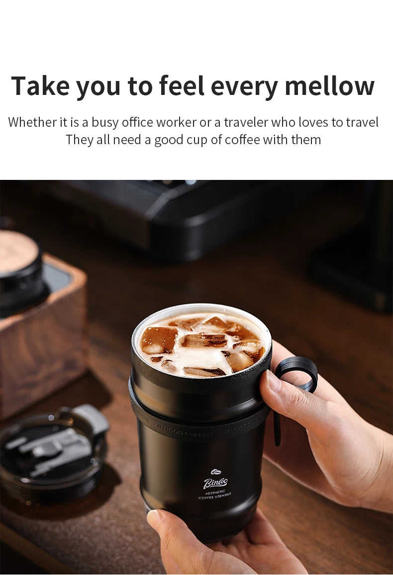 330ML Travel Coffee Mug Car Insulated Cup Stainless Steel Thermal Mug Leak-Proof Thermos Bottle Tea Coffee Cup Vacuum Flasks