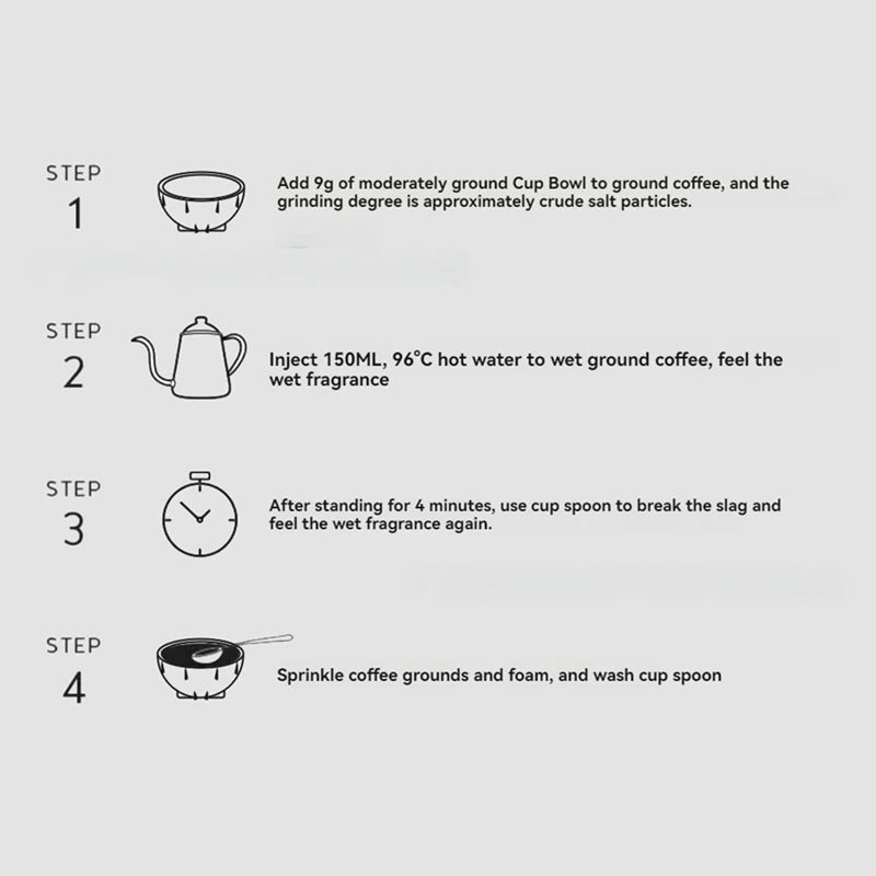 Coffee Cupping Bowls 200 Ml Coffee Cup Stackable For Coffee Enthusiasts Coffee Shop Office Reduce Heat Loss