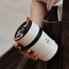 BINCOO Ceramic lined coffee cup, practical insulated cup, portable portable portable water cup, men's and women's 316 stainless