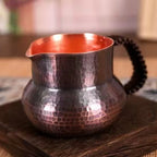 Handcrafted Pure Copper Coffee Mug Creativity Retro Weave Handle Moscow Water Mule Breakfast Cup Moscow Drinkware Tableware