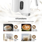 Coffart Automatic Milk Frother Electric Hot and Cold for Making Latte Cappuccino Fully Automatic Coffee Frothing Foamer