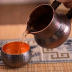 Handcrafted Pure Copper Coffee Mug Creativity Retro Weave Handle Moscow Water Mule Breakfast Cup Moscow Drinkware Tableware