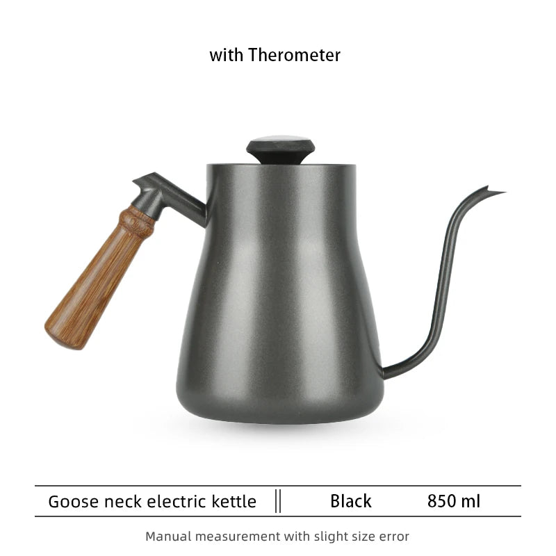 Coffee Pot Milk Frothing Pitcher Jug Gooseneck Kettle Spout Stainless Steel Espresso Coffee Tea Milk Pot Kettle Can 550 /600ml