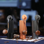 Household Portable Steel Burr Manual Coffee Bean Grinder Aluminum Alloy Coffee Grinder