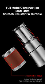 MHW-3BOMBER Moka Pot 350ml Stainless Steel Coffee Maker Integrated Pot-cup Foldable Handle Espresso Pot for Camping Coffee Tool