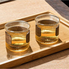 Gianxi Glass Coffee Mug Japanese Style  Walnut Cup SleeveTransparent Kawaii Cup Coffeeware Beautiful Tea Mugs Beer Mug Cute Mug