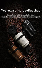 BINCOO Ceramic lined coffee cup, practical insulated cup, portable portable portable water cup, men's and women's 316 stainless