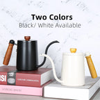 Coffee Pot Milk Frothing Pitcher Jug Gooseneck Kettle Spout Stainless Steel Espresso Coffee Tea Milk Pot Kettle Can 550 /600ml