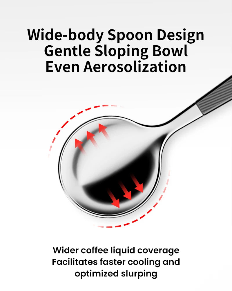 MHW-3BOMBER 1/2/3Pcs Measuring Spoon Coffee Tasting Spoon Stainless Steel Round Spoon for Baking/Cooking/Dessert Kitchen Tool