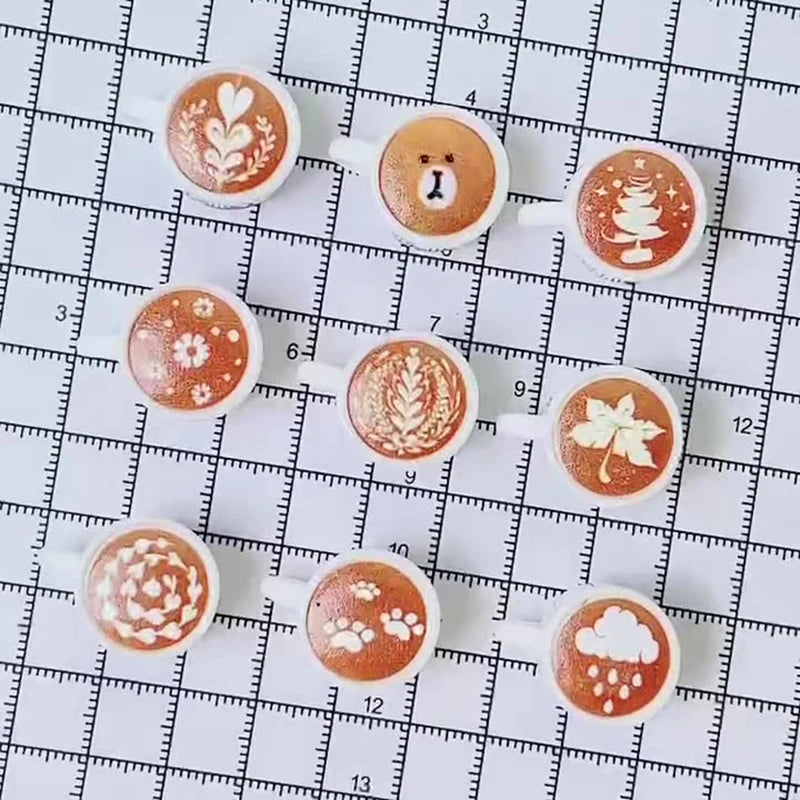 DIY Accessories for Miniature Dollhouse: 10pcs Kawaii Simulation Coffee Cup Set