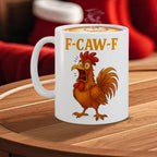 Coffee Mug Ceramic F-CAW-F Drinkware 11oz Poultry Rooster Coffee Cup for Milk Juice Soda Beer Wine Kitchen Office Travel Picnic