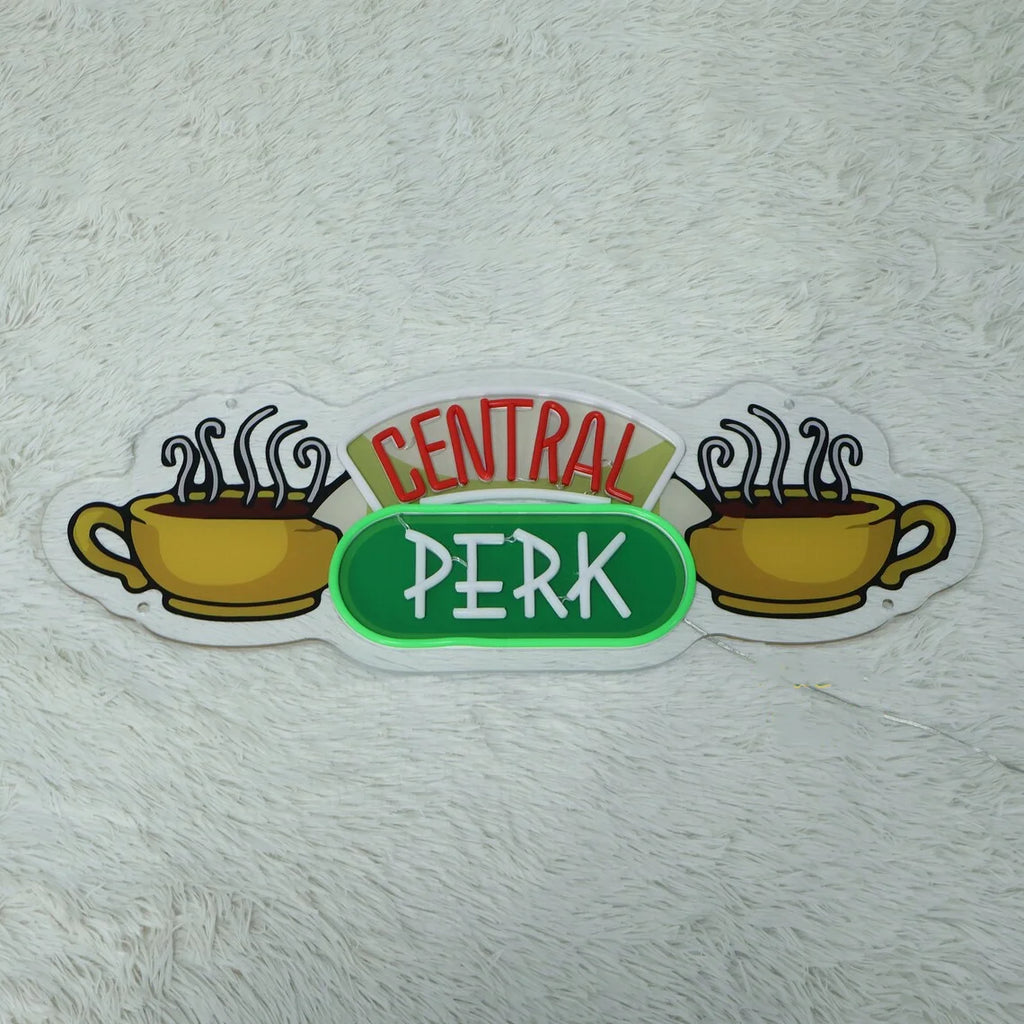 Coffee Friend Perk Neon Sign Cafe Shop Coffee Bar Kitchen Wall Sign Friends Home Decor Friends Gift Ideas Coffee Lover Gifts