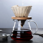 Coffee Carafe 300/500/700ml Coffee Clear Glass Kettle Sharing Pot with Lids Coffee Espresso Maker Accessories