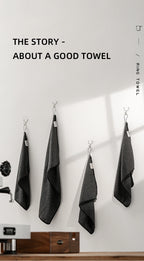 MHW-3BOMBER Portable Coffee Bar Barista Cleaning Towel with Hanging Ring Absorbent Espresso Cup Dish Towels Kitchen Accessories