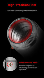 MHW-3BOMBER Moka Pot 350ml Stainless Steel Coffee Maker Integrated Pot-cup Foldable Handle Espresso Pot for Camping Coffee Tool