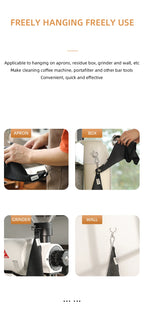 MHW-3BOMBER Portable Coffee Bar Barista Cleaning Towel with Hanging Ring Absorbent Espresso Cup Dish Towels Kitchen Accessories