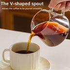 Glass Coffee Pot Set Sharing Pot Filter Free Paper Filter Cloud Pot American Drip Pot Reusable Coffee Utensils