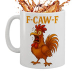 Coffee Mug Ceramic F-CAW-F Drinkware 11oz Poultry Rooster Coffee Cup for Milk Juice Soda Beer Wine Kitchen Office Travel Picnic