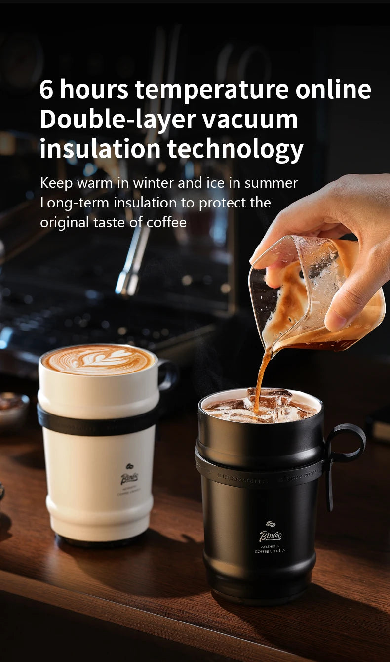 330ML Travel Coffee Mug Car Insulated Cup Stainless Steel Thermal Mug Leak-Proof Thermos Bottle Tea Coffee Cup Vacuum Flasks