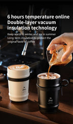 330ML Travel Coffee Mug Car Insulated Cup Stainless Steel Thermal Mug Leak-Proof Thermos Bottle Tea Coffee Cup Vacuum Flasks