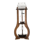 Home European American ice drip coffee pot Cold brew pot Wooden hand brew coffee set Ice brew coffee pot drip type