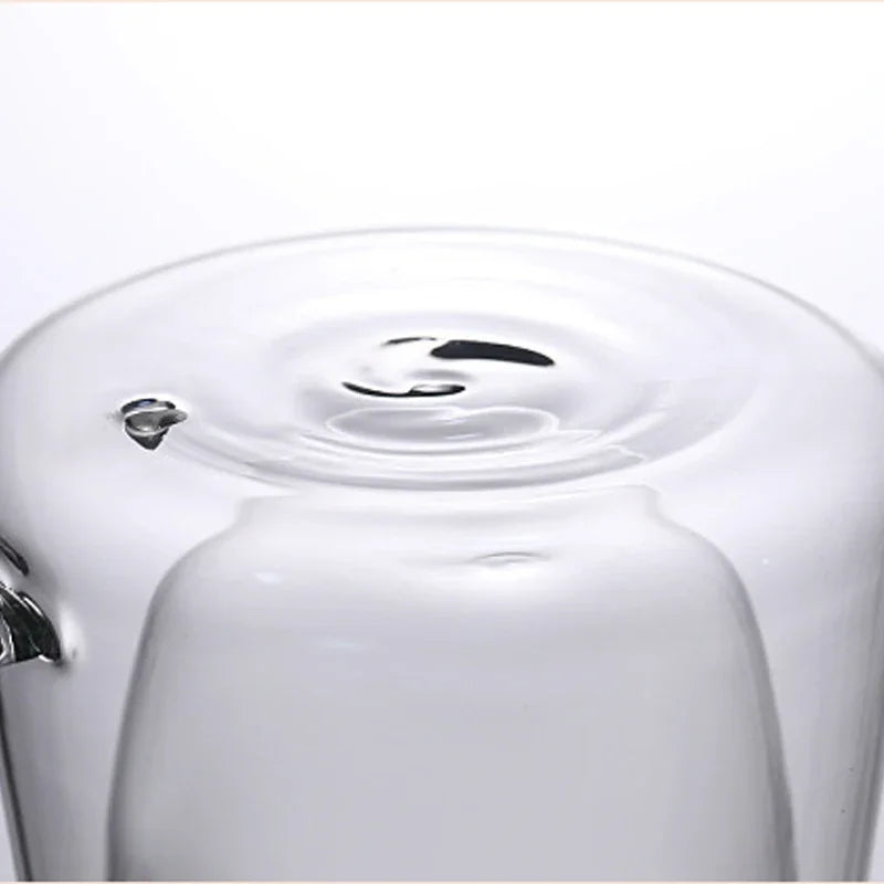 200ml Double Wall Glass Coffee Mug French Creative Mug Heat-resistant Espresso Cup Thermo Insulated Cup Tea Water Drinkware Set