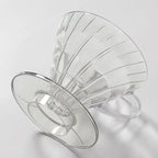 Coffee Dripper Cone Shape Drip Coffee Funnel Plastic V Shape Brewing Coffee Filter Cup V01 V02 for Pour Over Barista 60 Degree