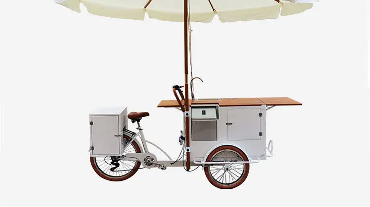 Outdoor Business Bike Electric Coffee Bike For Drink Food Bike