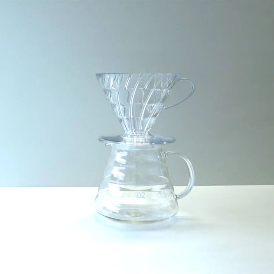 Coffee Dripper Cone Shape Drip Coffee Funnel Plastic V Shape Brewing Coffee Filter Cup V01 V02 for Pour Over Barista 60 Degree