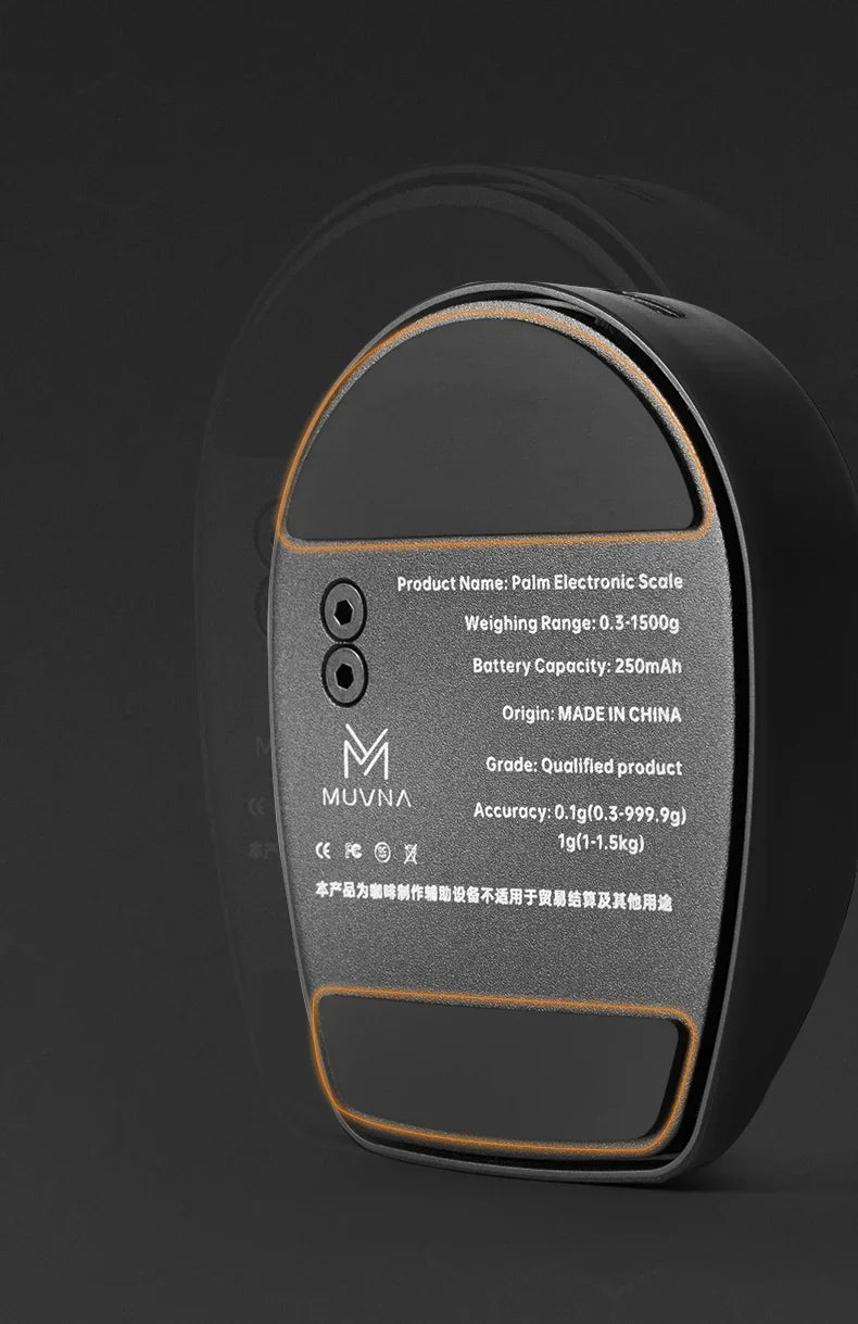 MUVNA-Mini Escala Espresso Eletrônico Exact 0.1g, Alta Precisão,Pesando LED, Balança de Café Portátil, Pó Recebendo Cup, 0.1g