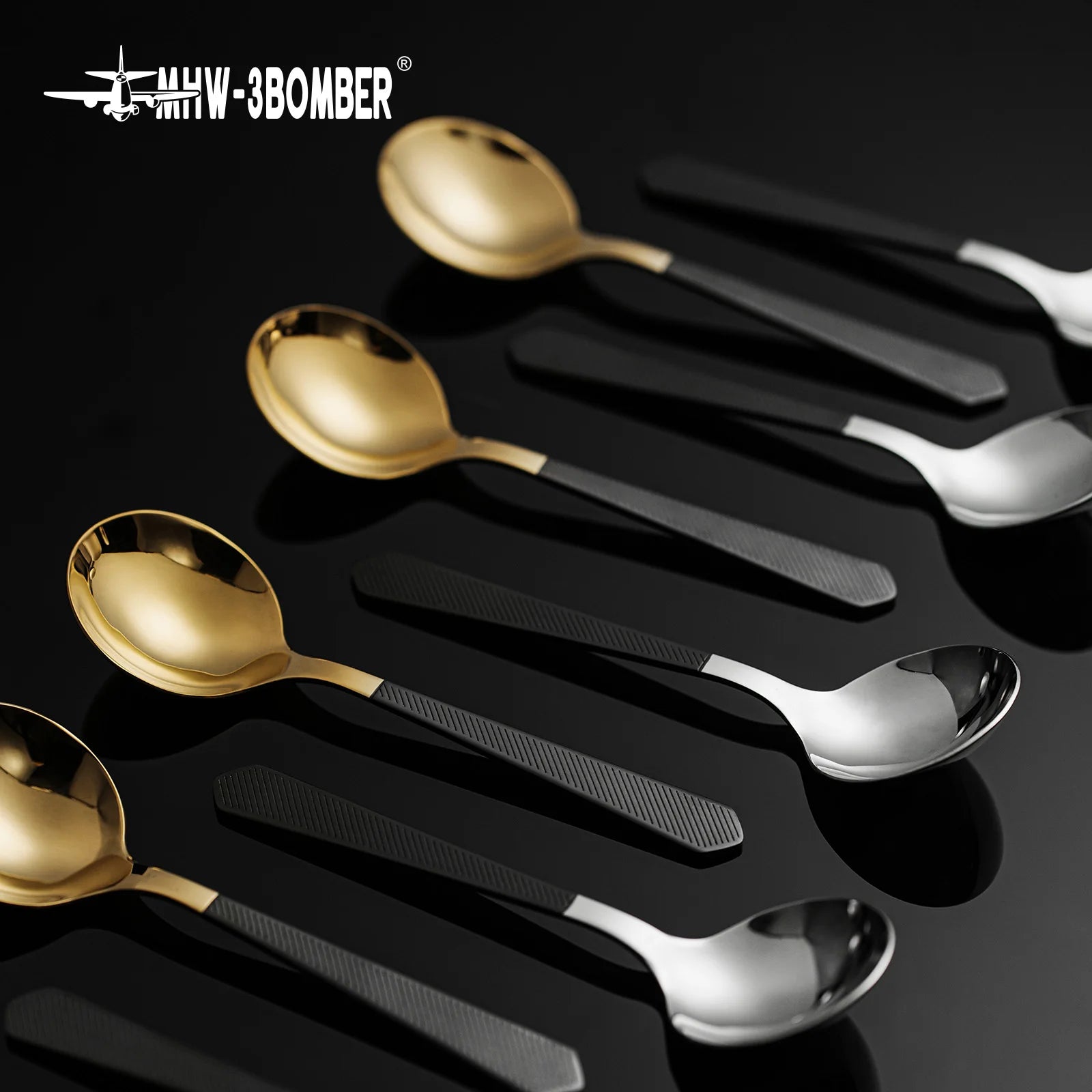 MHW-3BOMBER 1/2/3Pcs Measuring Spoon Coffee Tasting Spoon Stainless Steel Round Spoon for Baking/Cooking/Dessert Kitchen Tool