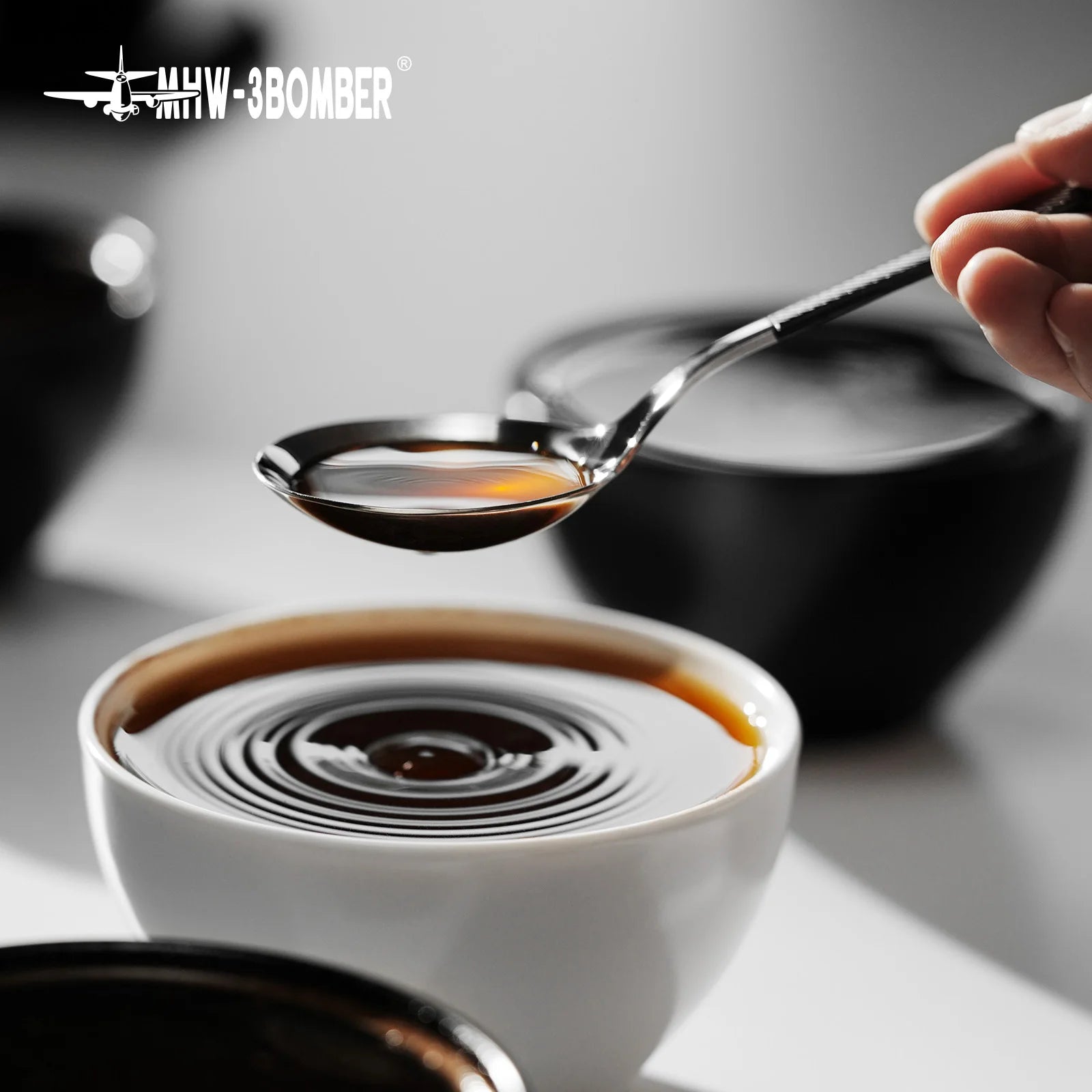 MHW-3BOMBER 1/2/3Pcs Measuring Spoon Coffee Tasting Spoon Stainless Steel Round Spoon for Baking/Cooking/Dessert Kitchen Tool