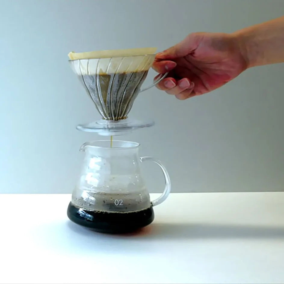 Coffee Dripper Cone Shape Drip Coffee Funnel Plastic V Shape Brewing Coffee Filter Cup V01 V02 for Pour Over Barista 60 Degree