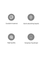 MHW-3BOMBER Portable Coffee Bar Barista Cleaning Towel with Hanging Ring Absorbent Espresso Cup Dish Towels Kitchen Accessories