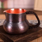 Handcrafted Pure Copper Coffee Mug Creativity Retro Weave Handle Moscow Water Mule Breakfast Cup Moscow Drinkware Tableware