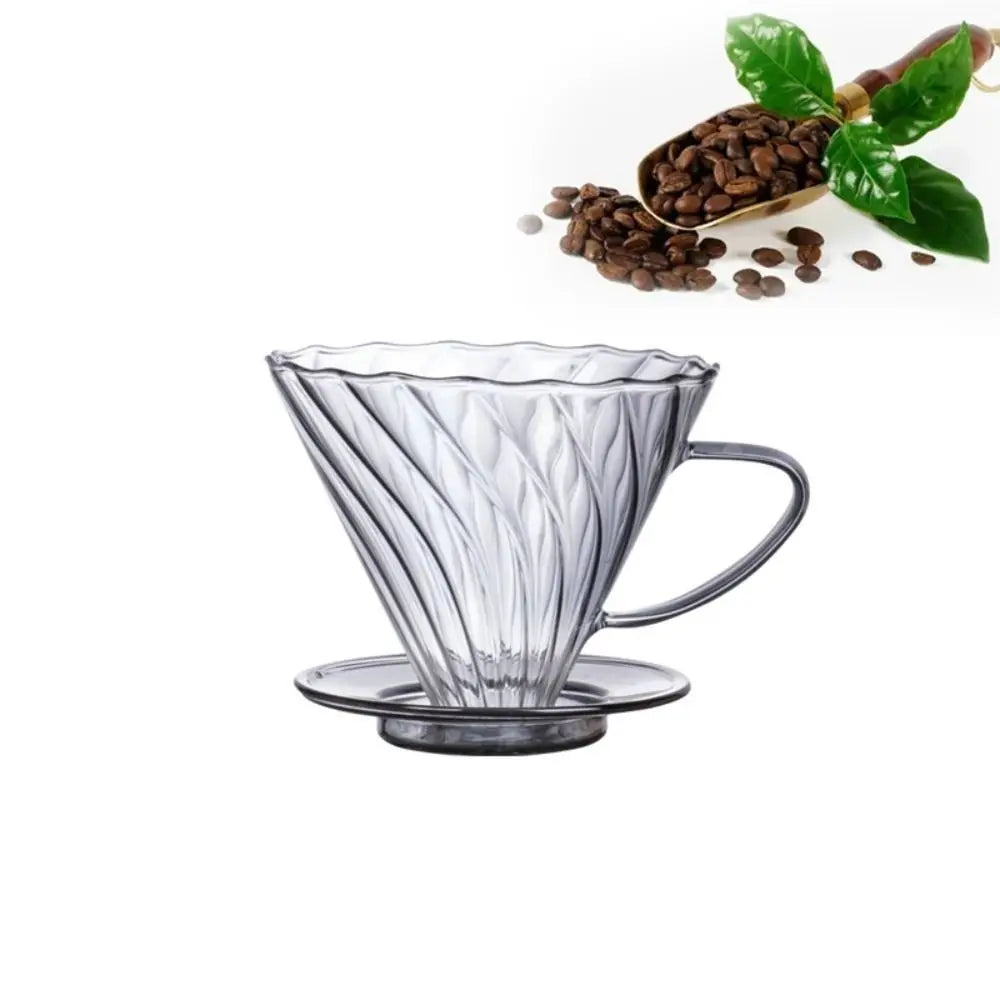 Coffee Server Glass Coffee Maker Set 60 Degree Clear Coffee Carafe Coffee Accessories Simple V-shape Funnel Barista