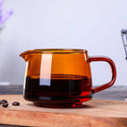 300/550ml Colour Clear Glass Cup Heat-resistant Pour Over Glass Range Coffee Server Carafe Drip Coffee Pot Milk Jug Tea Kettle