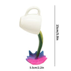 Floating Coffee Mug Art Sculpture Office Home Kitchen Decor Statue Craft Spill Magic Pour Liquid Splash Resin Statue Coffee Mug